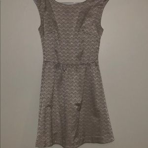 Creamy silver dress with detail